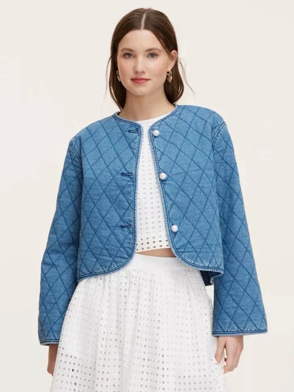 NWT Women’s Quilted Denim Jacket - Kate Spade New York
